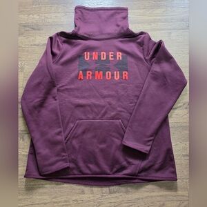 Under Armour Womens Maroon Cowl Neck Sweatshirt XL